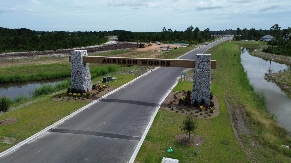 Auberon Woods is a 1,100-home development near Conway, SC, expected for completion in 2027. The development follows other large projects that will bring thousands of new homes to the Conway area.
