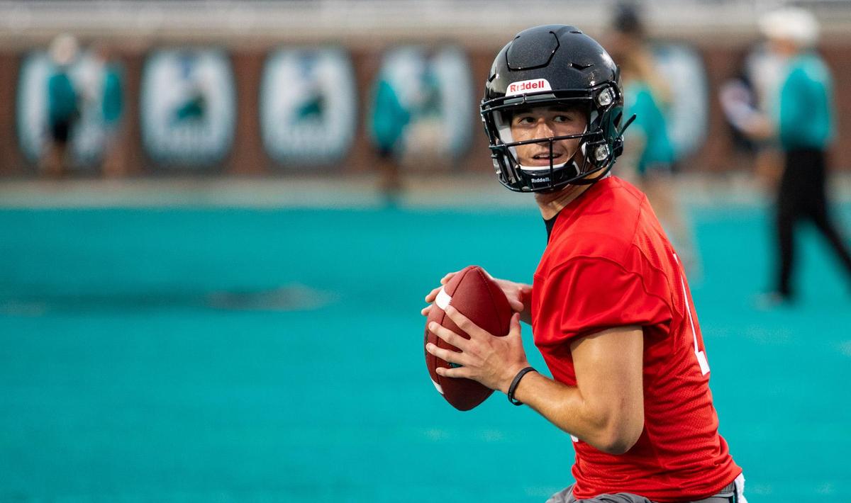 Coastal Carolina sophomore quarterback Grayson McCall completed two long passes to set up a touchdown during the CCU’s annual spring game Thursday at Brooks Stadium in Conway.