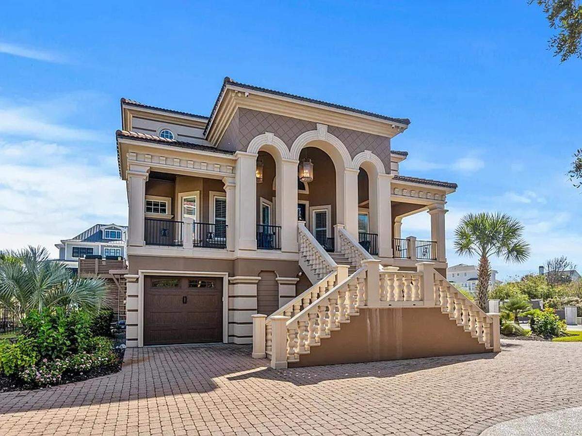 Listed in November 2024, this five-bed, eight-bath home close to the beach in Myrtle Beach listed on Zillow for $4.87 million.