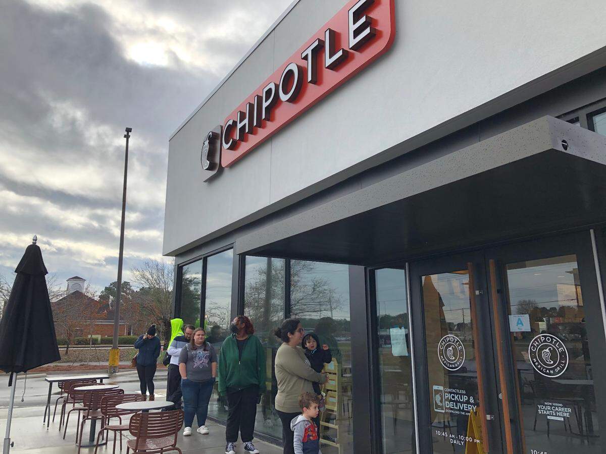The first Chipotle Mexican Grill in the City of Conway, S.C. opened on Wednesday. The restaurant is located in the Tradewinds Plaza off U.S. 501 along with Food Lion and Egg’s Up Grill. December 21, 2022.