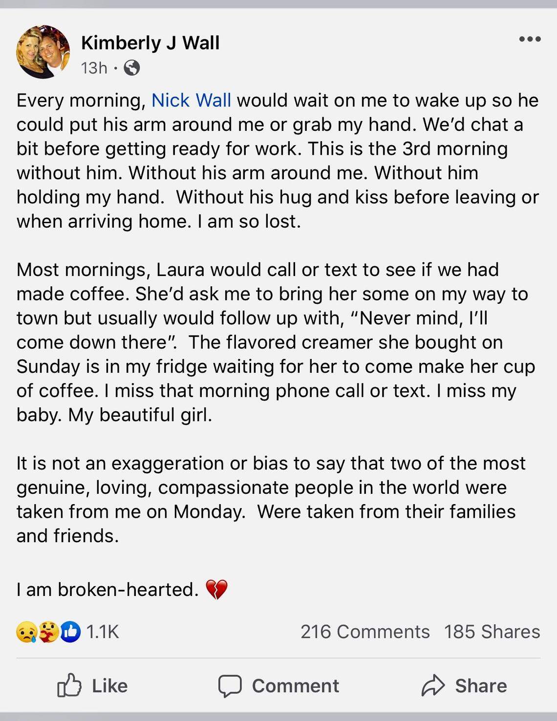 Kimberly Wall Facebook Page