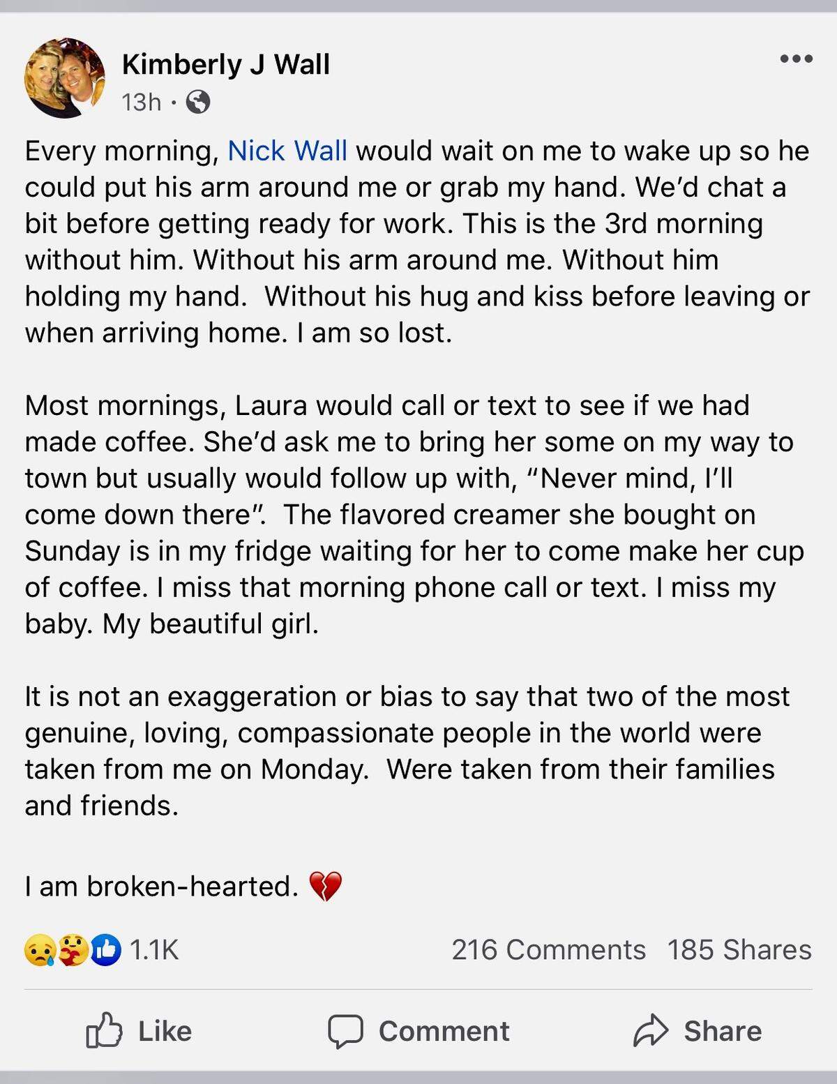 Kimberly Wall Facebook Page