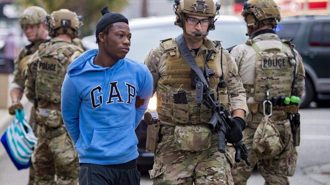 In protest response review, Pentagon looks at impact of police equipped like soldiers