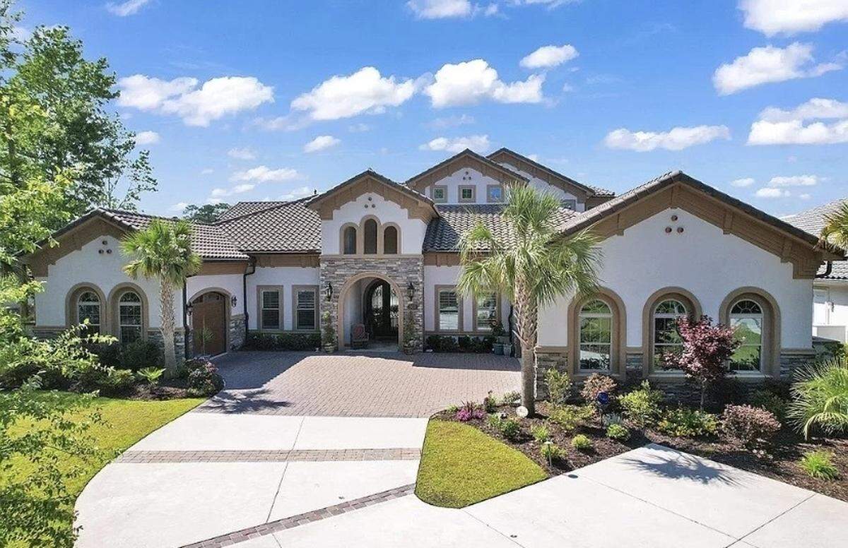 A $3.2 million home is for sale in Myrtle Beach, South Carolina. The five bedroom house listed on Zillow has a salt water pool and a boat docking area.&nbsp;