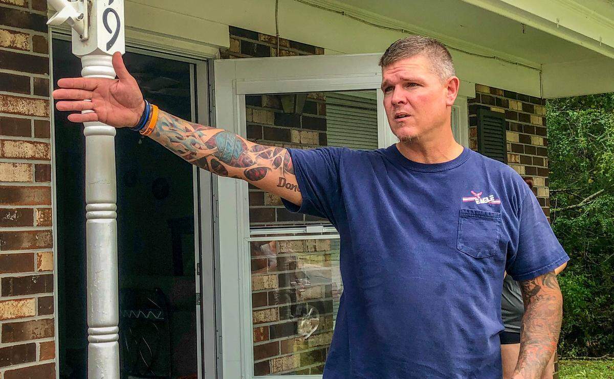 Rosewood Estates resident Joe Mattingly discusses the damage he experienced during Hurricane Matthew in 2016.