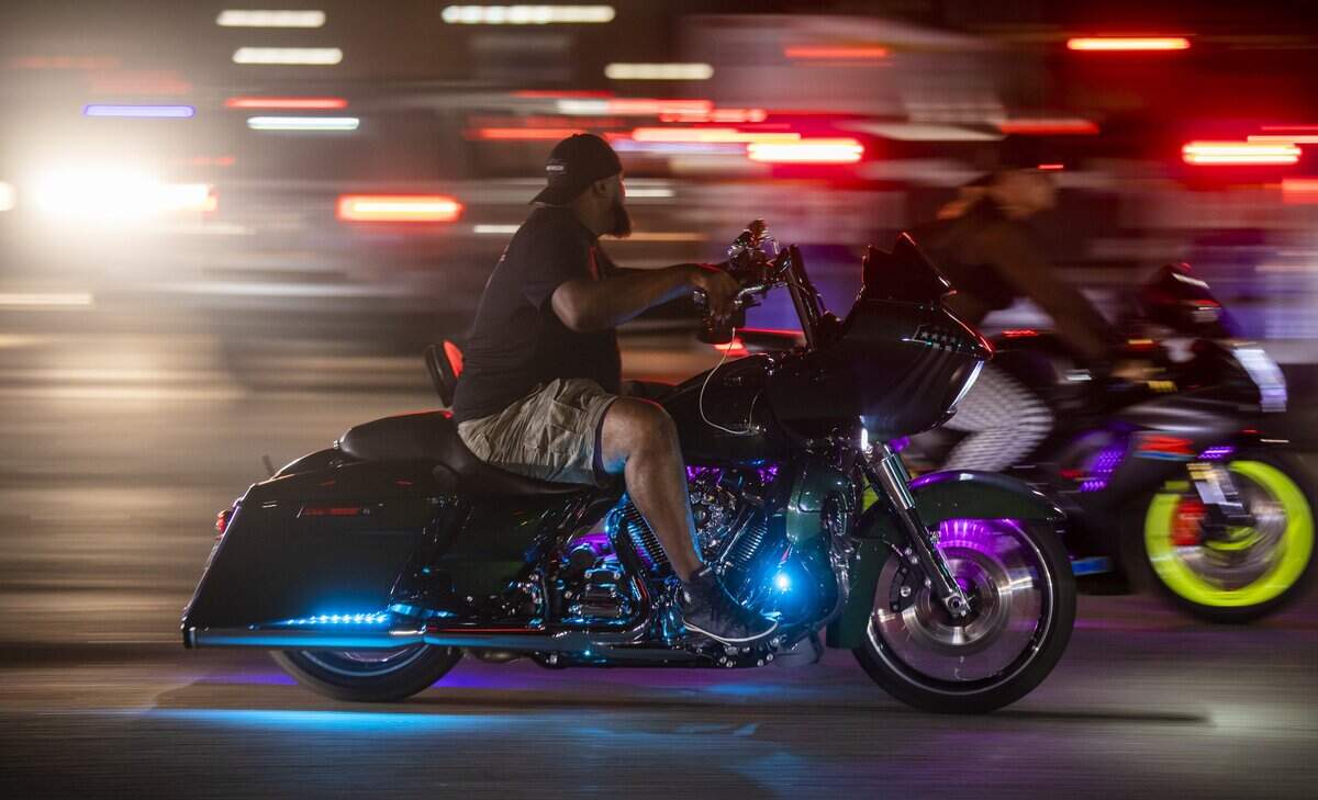 Atlantic Beach Bikefest’s return to the Myrtle Beach area combined with the holiday weekend tourists resulted in a packed Ocean Boulevard in Myrtle Beach on Saturday night  of Memorial Day weekend 2022.May 28, 2022.