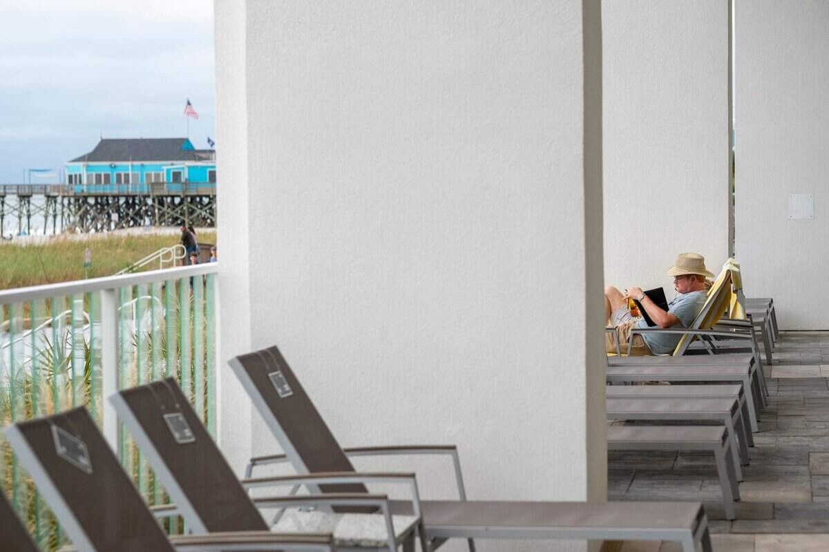 The Ocean Enclave by Hilton Grand Vacations Club features oceanfront and indoor pools and spas, a pool bar and deli, fitness center and other amenities. Oct. 09, 2019.