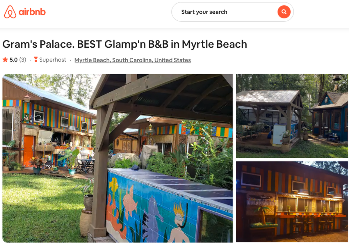 An AirBnB vacation rental in Myrtle Beach, SC.