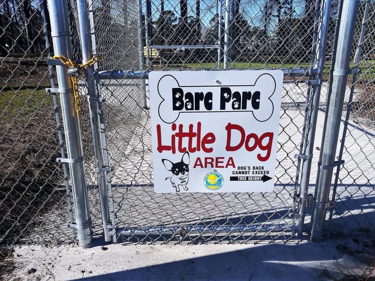 The “Little Dog Area” of Barc Parc South in Myrtle Beach is set to open Monday.