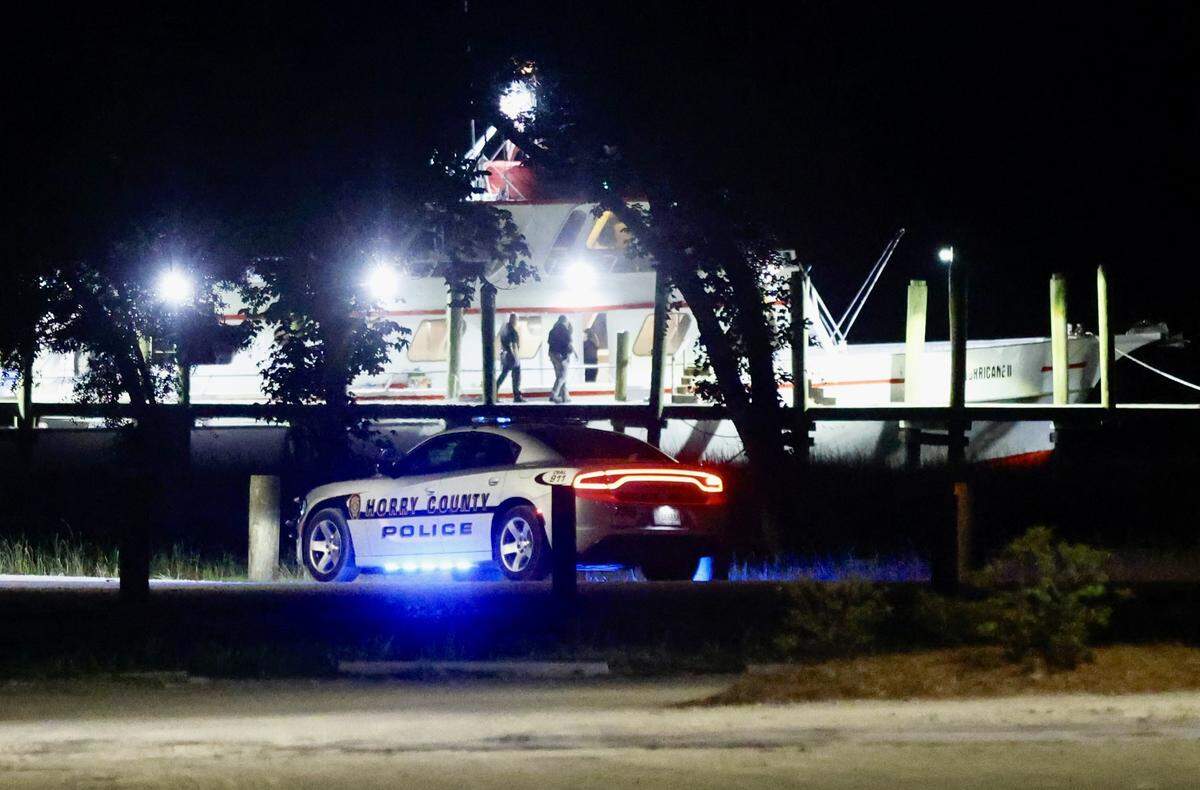 Horry County Police and Horry County Fire Rescue responded to a shooting on Watson Avenue in Little River late Sunday, May 25, 2025. Police are reporting that 11 people have been transported to the hospital after a shooting that took place on a party boat.