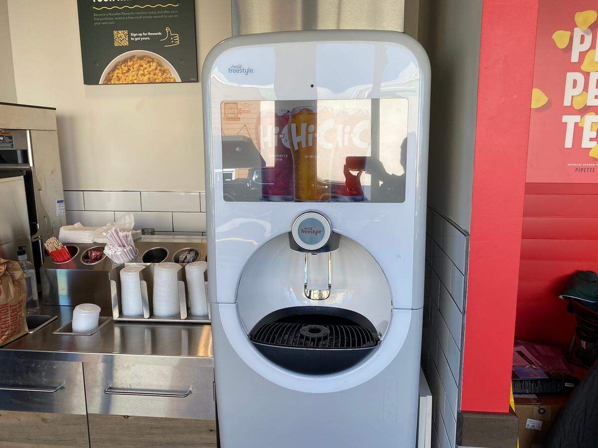 Noodles & Company is opening Wednesday, Jan. 19, on Loyola Drive on the south end of Myrtle Beach. The restaurant has a Coca-Cola Freestyle drink dispenser.