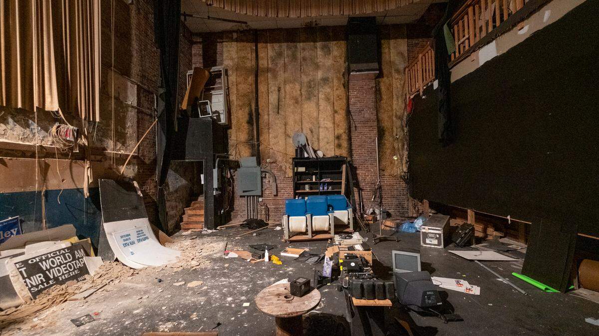 The City of Myrtle Beach has plans to redevelop the historic Ben’s Broadway Theater on Main Street as part of the Arts & Innovation District downtown. The building is currently in a state of disrepair. November 16, 2022.