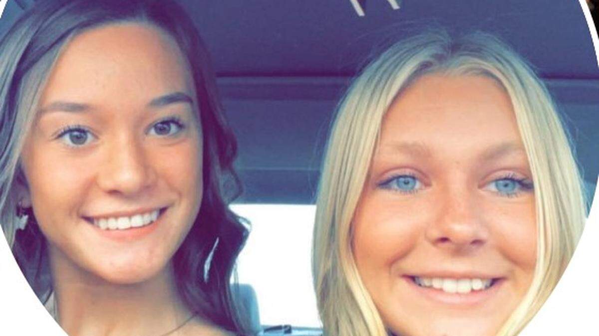 Brooklyn Ferrell, left, is shown in a photo with her friend Natalie Martin. Martin, 18, was killed in a Myrtle Beach, SC hotel room in 2023 while on vacation after graduating from high school.