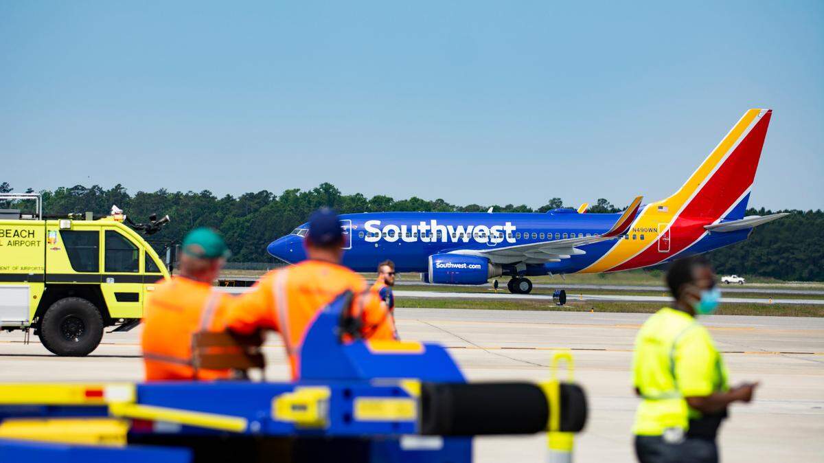 Southwest Airlines’ inaugural flight to Myrtle Beach International Airport arrived Sunday, May 23, 2021 from Baltimore. State leaders, tourism officials and local mayors heralded Southwest’s arrival as a great boost for the Grand Strand economy.