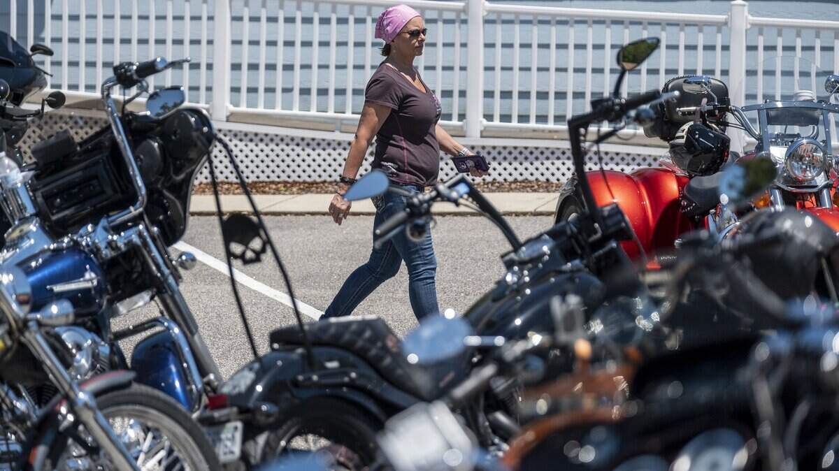Myrtle Beach Bike Week 2021 Spring Rally is in full roar this week with thousands of bikers cruising into area bars on the south end of the Grand Strand. May 14, 2021.