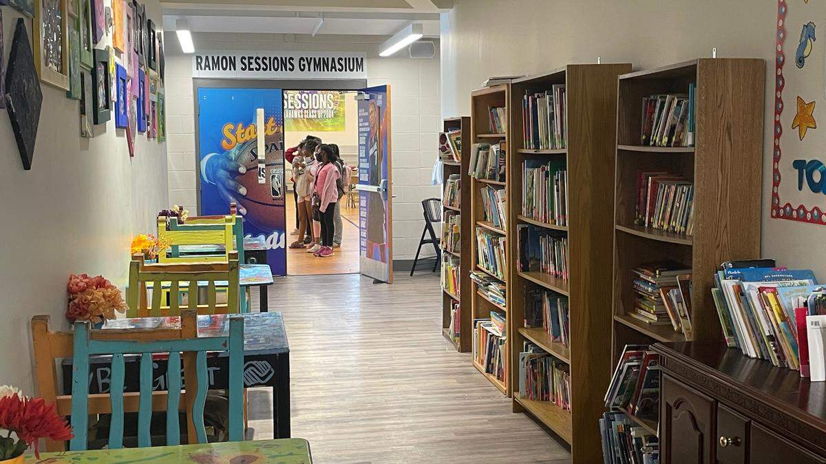Children stand in line at the gym at the Boys and Girls Club of the Grand Strand. The club just unveiled a commercial kitchen in its new building that will allow it to teach cooking skills to students. July 20, 2022.