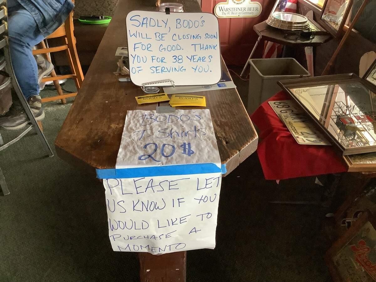 Bodo’s German Restaurant and European Pub will close on April 30 after 38 years in business. It may relocate.