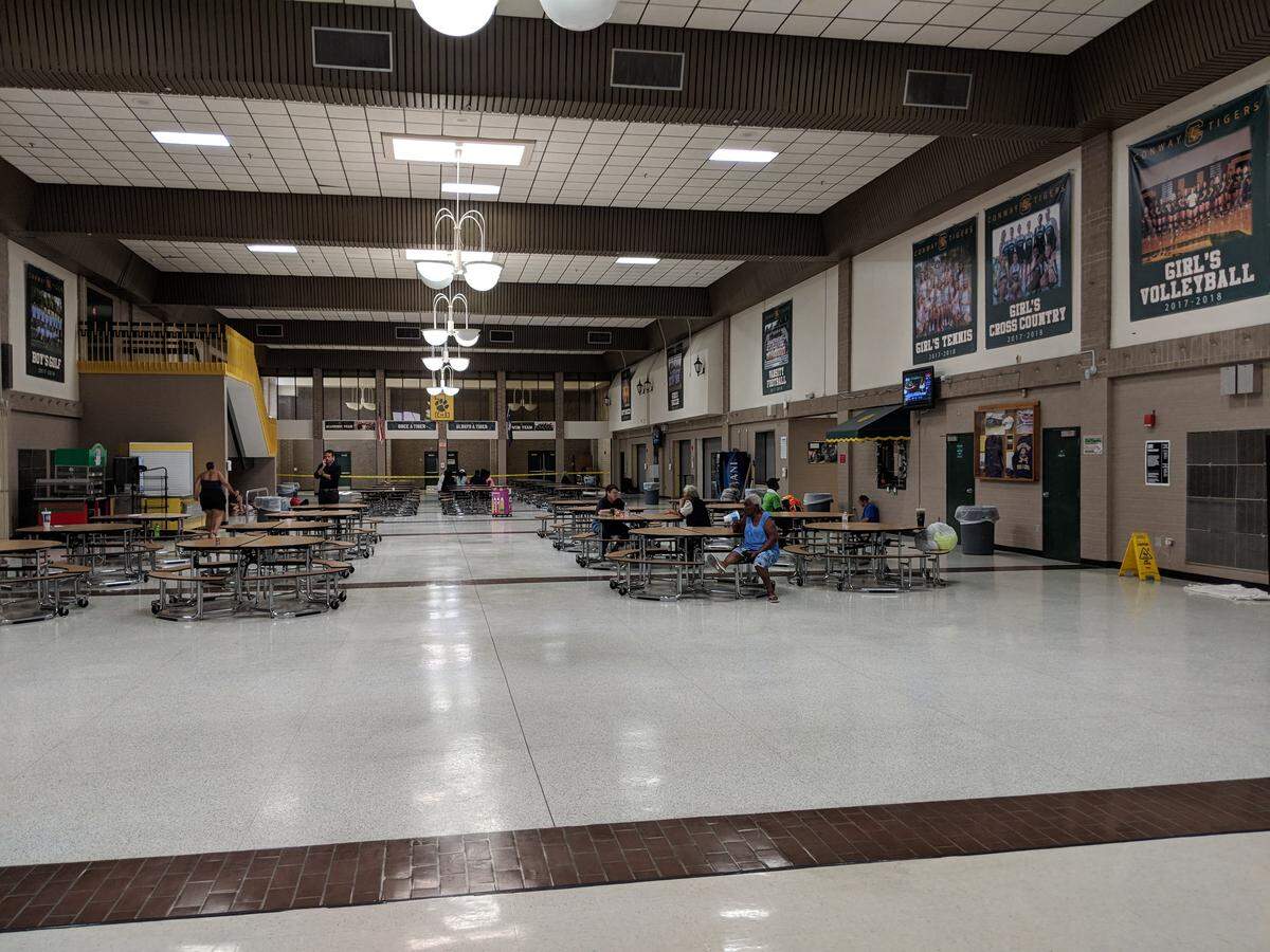Conway High School is the largest of the storm shelters in Horry County.
