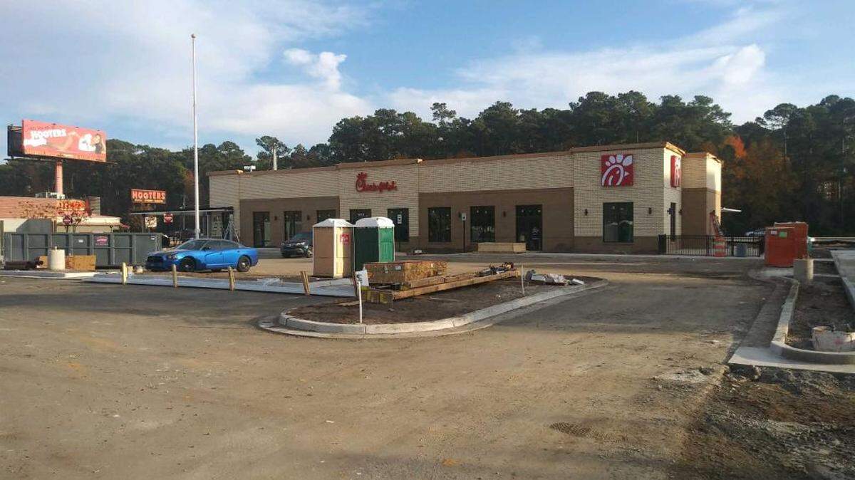 A new Chick-fil-A restaurant will soon open near the Myrtle Beach Mall in the Briarcliffe Acres area.