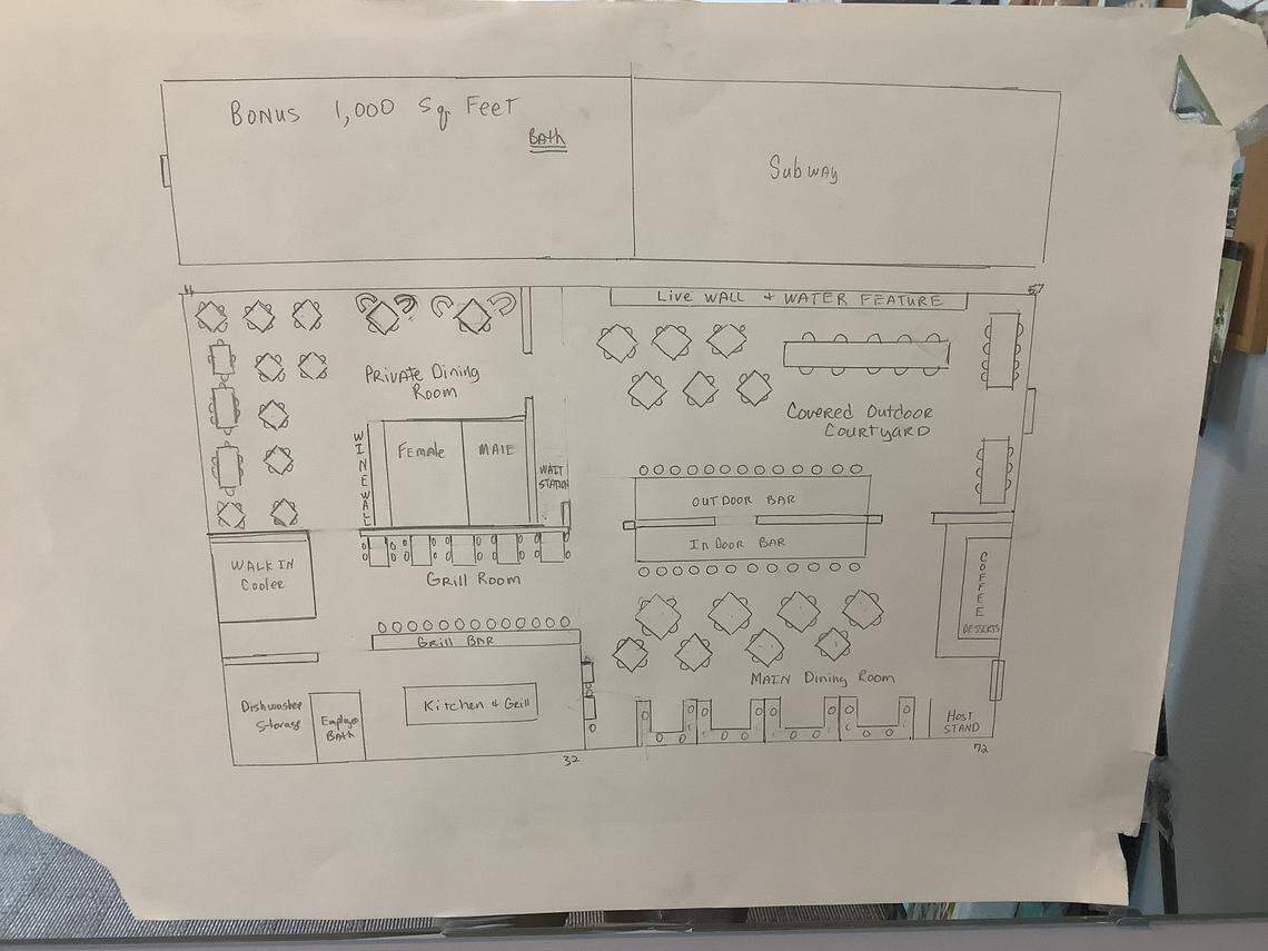 Collectors Cafe is expected to reopen this year with an open-air courtyard, indoor/outdoor bar, open kitchen and more dining space.