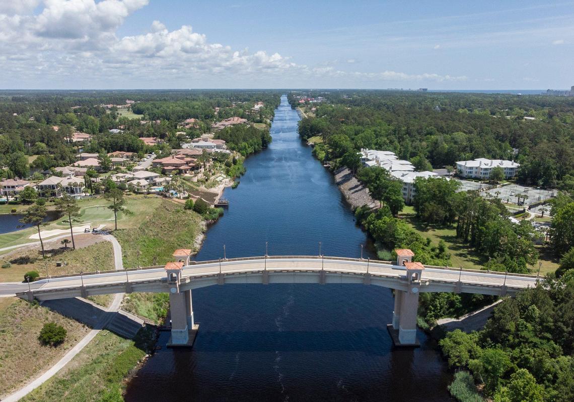 The owner of Grande Dunes Members Club and the former Waterway Hills Golf Club plans to connect the two properties and build 888 units along the Intracoastal Waterway just North of Grande Dunes on the West side of the Intracoastal Waterway. May 9, 2019.