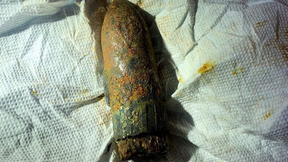 A military bomb was found at Lake Arrowhead Road and later detonated by the U.S. Air Force.