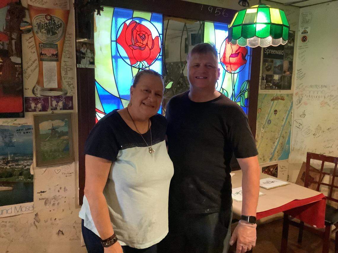 Siblings Patti (left) and Bodo Binninger Jr. will close Bodo’s German Restaurant and European Pub on April 30 after 38 years in business. It may relocate.