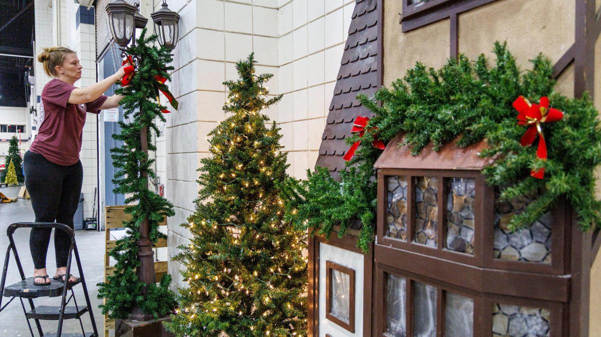 Vendors and staff are decking the halls in preparation for the Dickens Christmas Show at the Myrtle Beach Convention Center. The victorian style holiday event features 350 vendors and begins on Thursday, November 7 through Sunday, November 10, 2024. Tickets are $12 per adult and $5 per child. Nov. 6, 2024.