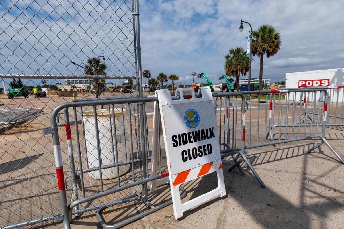 City workers and event organizers were still working to clean-up the Carolina Country Music Festival site at the Pavilion Place in downtown Myrtle Beach, SC on Wednesday morning. Wednesday, June 11, 2025.