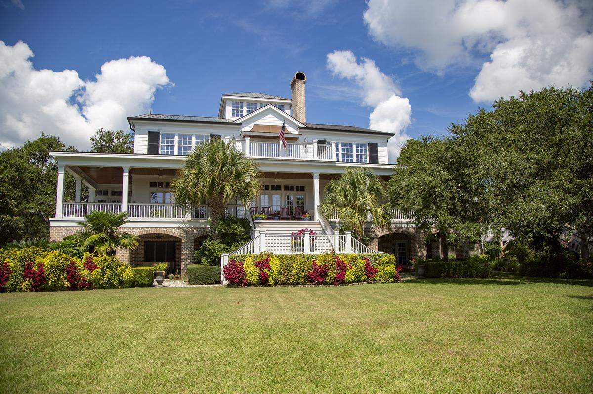 The backyard area located at 4577 Hwy. 17 in Murrells Inlet. The waterfront home is worth over $4 million and sits on historic propety.  The property has had several interested buyers since hitting market.