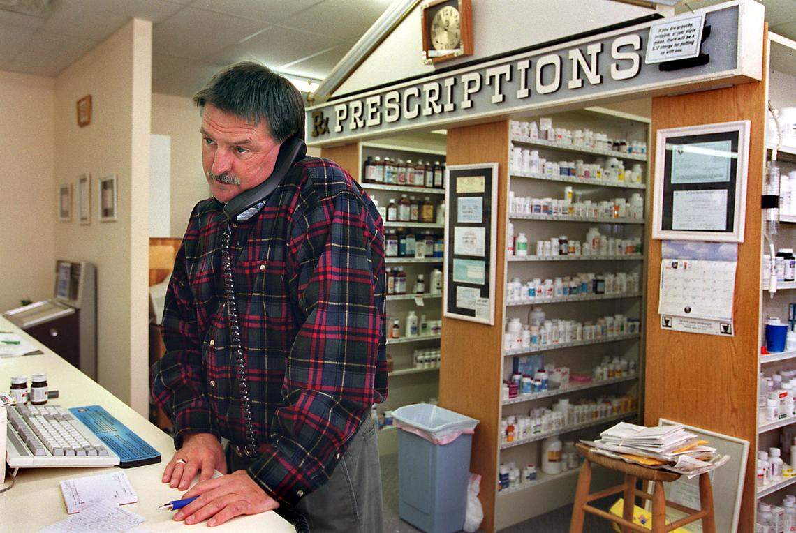 11/13/2001: Roddy Williams, owner of the Ocean Lakes Pharmacy in Surfside Beach is one of the pharmacists who say they complained about overuse of the painkiller OxyContin to Purdue Pharma drug salesmen.