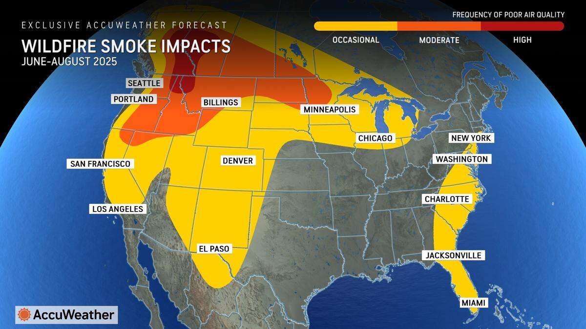 Most South Carolina could see occasional poor air quality from wildfire smoke this summer.