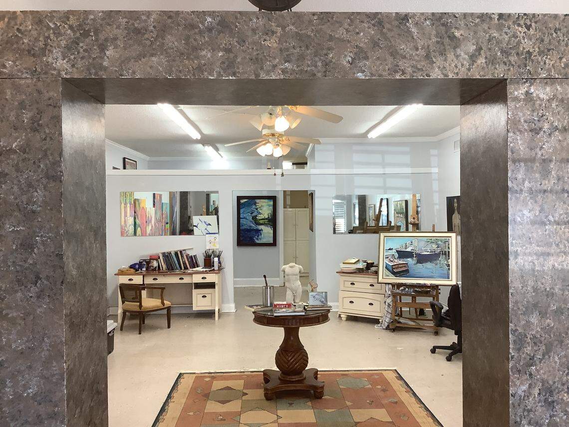 Collectors Cafe is expected to reopen this year with an open-air courtyard, indoor/outdoor bar, open kitchen and more dining space. It includes a new room currently being used as an art studio.