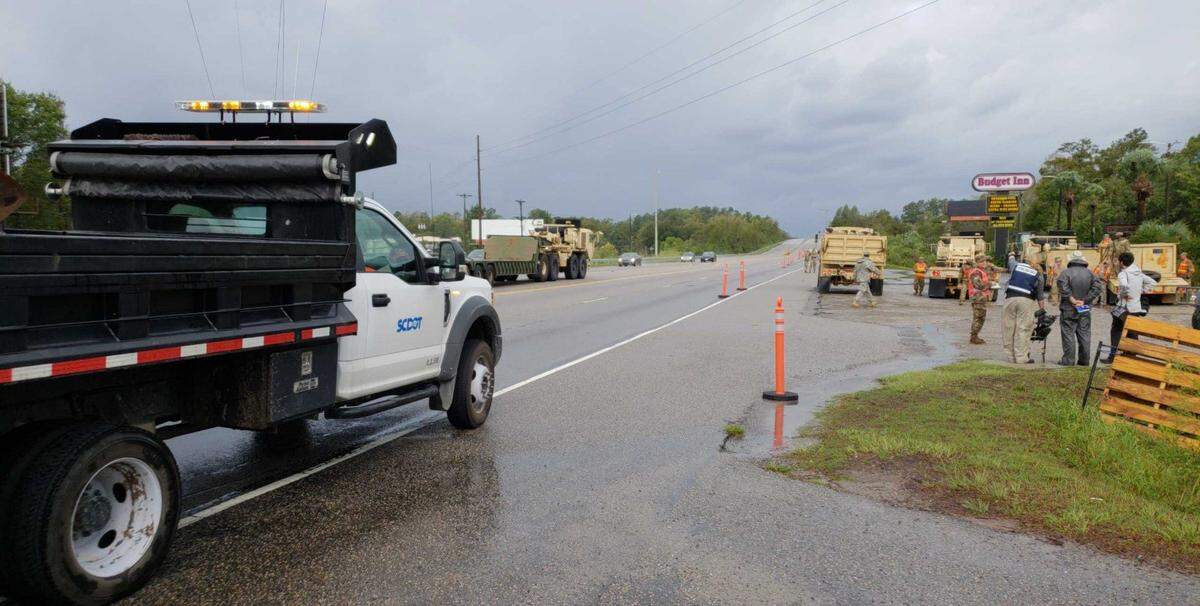 Both lanes of Highway 501 northbound into Conway are closed due to the flood prevention project until further notice.