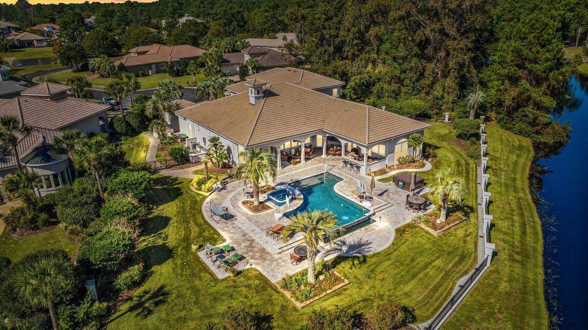 This $2.4 million home on Scala Court in the Grande Dunes area of Myrtle Beach hit the market in October 2022.