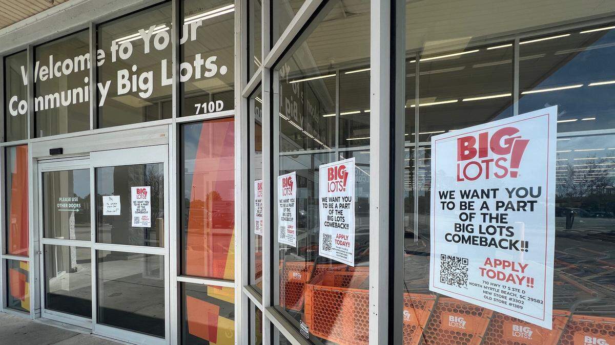 Signs at the front of Big Lots North Myrtle Beach location announced that the store intends to re-open, and The Sun News learned the location plans to start operating again in June 2025. The site previously closed in early 2025 after Big Lots went into bankruptcy.