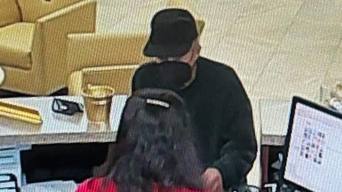 Horry County Police have released photos of a suspect in relation to a bank robbery that occurred Monday, Dec. 23, 2024, in Murrells Inlet. The suspect is described as a male between 70 and 80 years old, who is approximately 5 feet, 6 inches and 120 pounds, with blue eyes and gray hair.