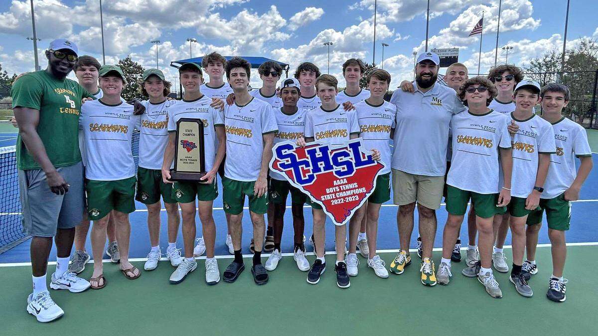 The Myrtle Beach High boys tennis won the S.C. Class 4A boys championship on Saturday.