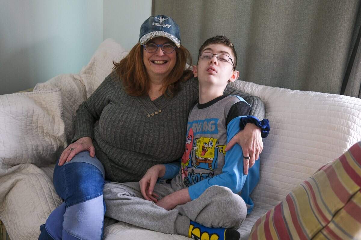 Thomas Gordon,a 21-year old North Myrtle Beach man was diagnosed with the mitochondrial disease Kearns-Sayre syndrome in 2014. Though he is blind, relies on hearing aids, and cannot walk, hold a pen, or type, he has published a children's book with the help of his mother Missy Gibbons-Gordon. The book titled “Pearl Tides and the search for Pahunas” is sold online and in local book stores in North Myrtle Beach, SC. Nov. 14, 2025.