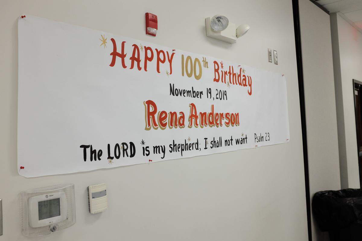 A special celebration was held to honor Rena Harris Anderson who turned 100.