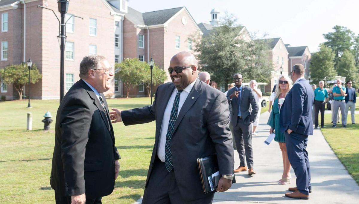 Coastal Carolina University announced Overton’s death to the university in an email Dec. 31, 2024. He was 42. Overton served as CCU’s vice president for executive initiatives and chief of staff. In the years prior, he held many roles in student affairs, greek life, the university’s information service CHANT411 and as a faculty advisor for the African American fraternity Alpha Phi Alpha, Inc. Students and faculty say that Overton’s legacy as a champion for higher education will live on. Photos courtesy of Coastal Carolina University.