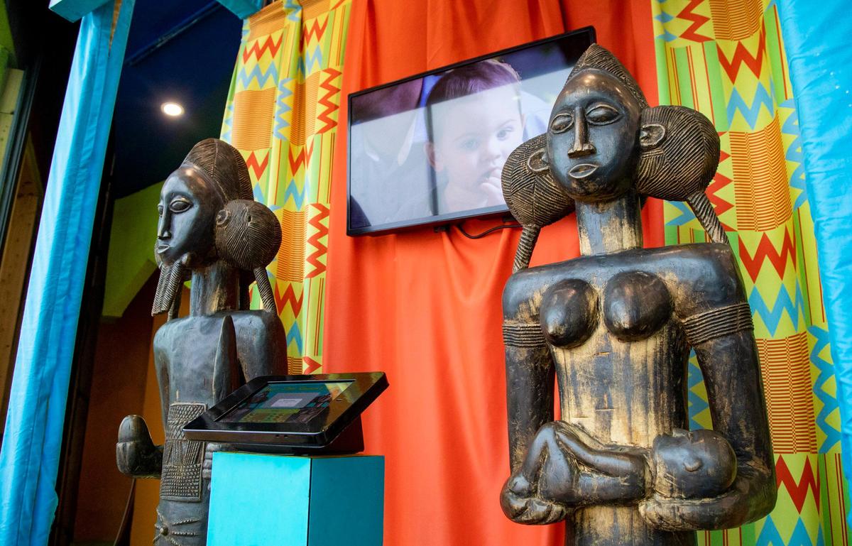 African fertility statues sit on display at the entrance to Ripley’s Believe It or Not! museum along Ocean Boulevard in Myrtle Beach in February 2020. According to tribal legend, to ensure a couple’s fertility the statues are to be placed on either side of a doorway leading into a bedroom. If a woman or her spouse touches either statue as they enter the room, they will soon get pregnant.