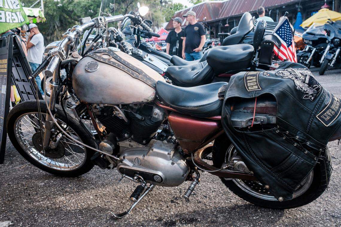 Bikers from around the country began rolling into Murrells Inlet on Friday for the first day of the Myrtle Beach Spring Bike Rally.&nbsp; The annual event runs from May 13-May 22, 2022 with bars, restaurants and shopping areas hosting vendors and entertainment throughout the Grand Strand. May 13, 2022. 