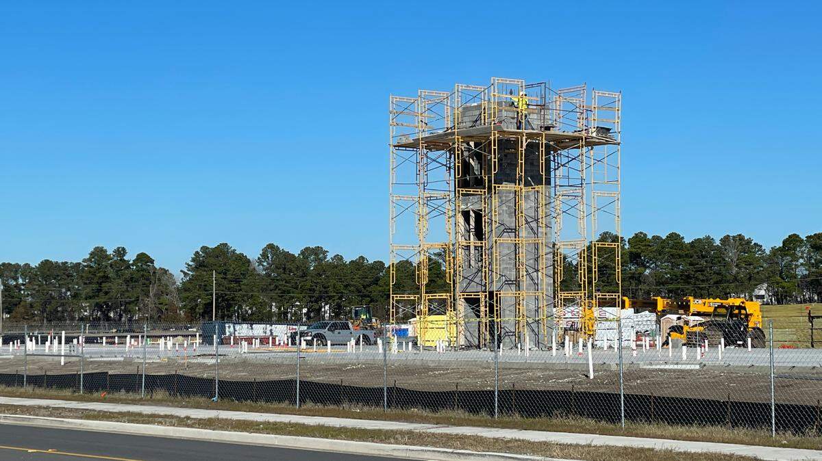 Construction is underway at a new apartment complex in Carolina Forest, SC.
