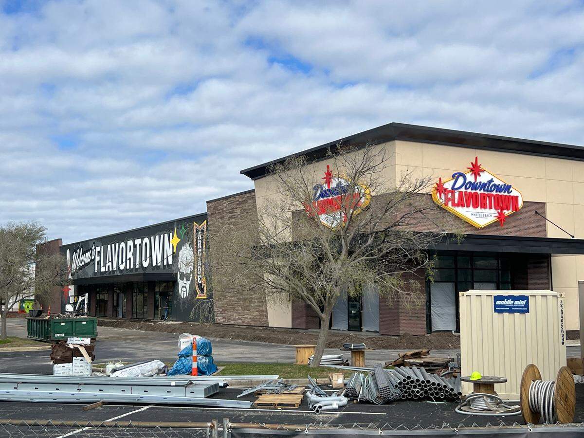 Guy Fieri’s Downtown Flavortown restaurant is preparing to open at the Myrtle Beach Mall along North Kings Highway in the Myrtle Beach, SC, area.