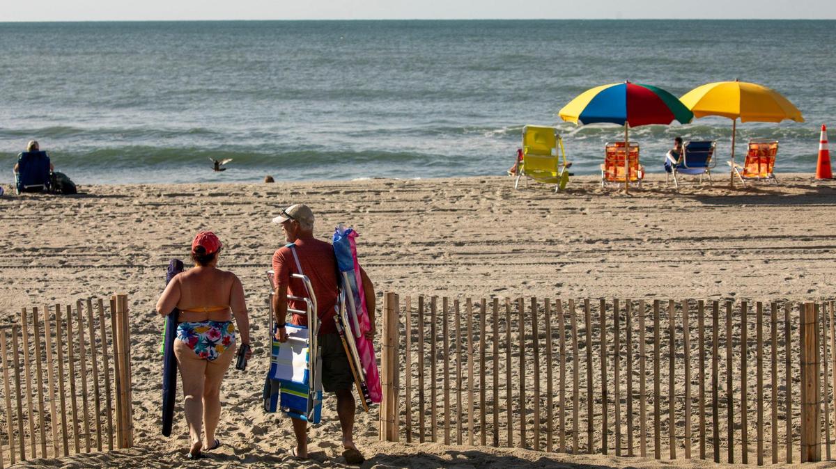 A 20-year-old swimmer went missing Thursday afternoon around 25th Avenue South in Myrtle Beach. Conditions were calm Friday morning and Myrtle Beach rescue crews plan to continue the search today. July 21, 2023.