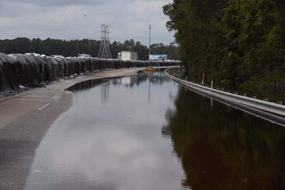 Water has reached U.S. 501. Now the barriers will be tested.