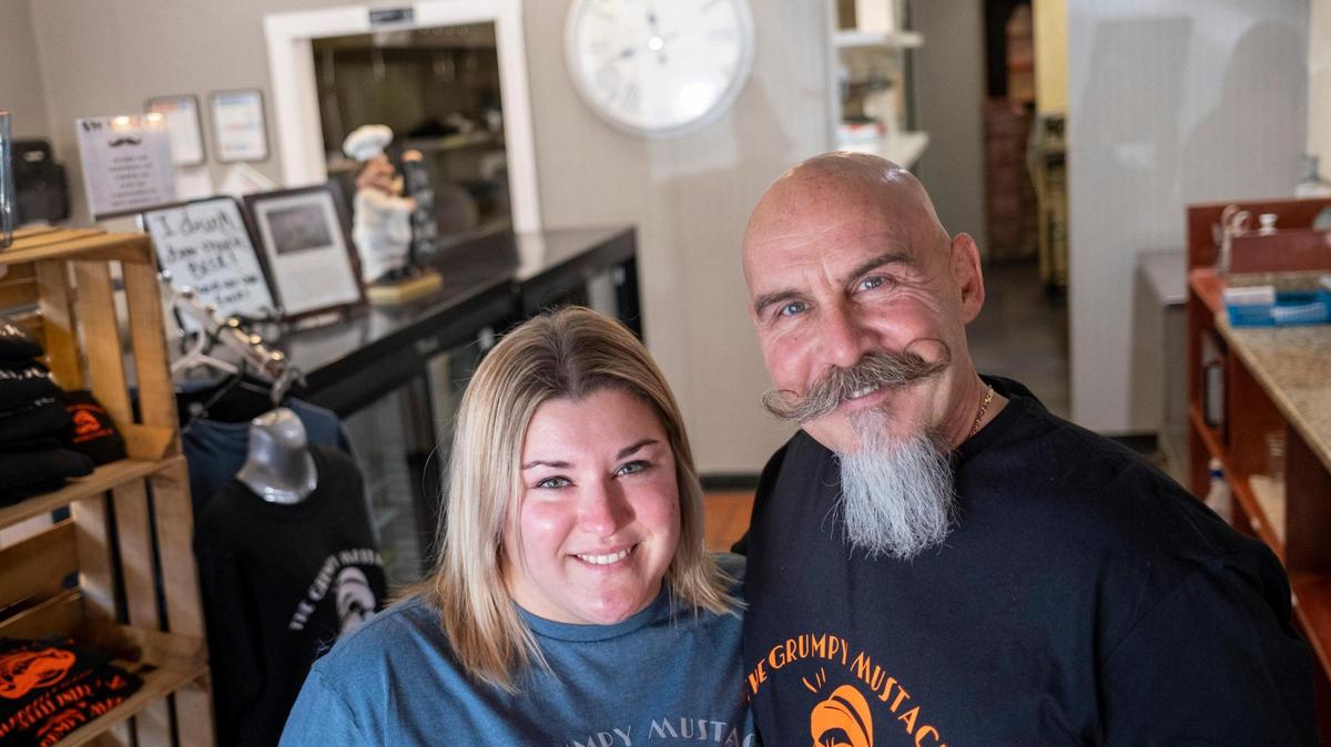 Greg Tyler along with wife Betty Budd are opening The Grumpy Mustache restaurant in the space that was once Gershon’s NY Deli in Murrells Inlet, S.C. on March 1, 2023. The casual dining spot will feature American fare with some “Detroit-style” specialties. February 14, 2023.