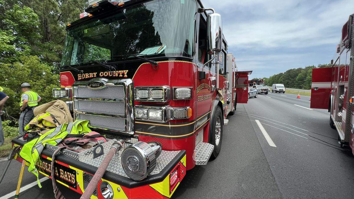 One person has died following a crash in the Myrtle Beach area Monday. The one vehicle wreck involved a GMC suburban, which had two occupants.