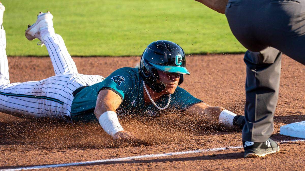 Coastal’s Nick Lucky had two hits, including a home run, on Monday.